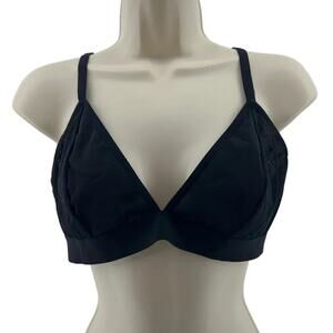 Old Navy Mesh V-Neck Bralette Top Black Jack Bra Size Large